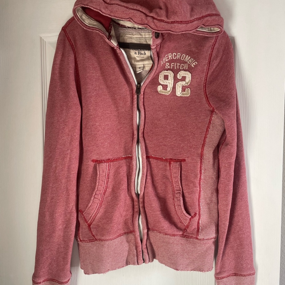 Abercrombie Hoodie - Red/White - Picture 8 of 9